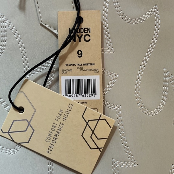 Madden NYC Women's Embroidered Tall Western Boots in Bone White - Picture 10 of 10